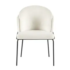 MUEBLES FIOTTI - Silla de comedor Beige Avihai 56x56cm