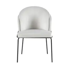 MUEBLES FIOTTI - Silla de comedor Gris Avihai 56x56cm