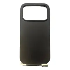 GENERICO - Estuche Para iPhone 17 Pro De Silicona Negro
