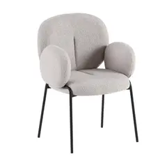 MUEBLES FIOTTI - Silla de comedor Gris Aydana 62x64cm