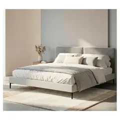 GENERICO - Cama Enlil En Roble Queen Size Para Colchón 160Cm X 190Cm