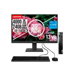 LENOVO - COMPUTADOR TINY INTEL CORE I5-13420H SSD 4TB RAM 24GB 21.5 FHD S22-4e