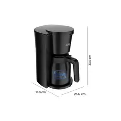 KALLEY - Cafetera Termica 8 Tazas K-CTN Negro