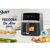 OSTER - Freidora de Aire Digital, 4L Oster®, DiamondForce, con 10 Programas Automáticos