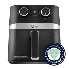 OSTER - Freidora de Aire Manual, 4L Oster®, Recubrimiento Oster® DiamondForce, con Controles de Tiempo y Temperatura