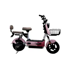 EVOBIKE - Bicicleta Eléctrica SOL PRO 35kmh ROSADA 350W Batería Extraíble