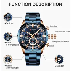 CURREN - Reloj Original De Cuarzo Para Hombre