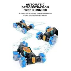 GENERICO - Auto De Super Acrobacias A Control Remoto Azul