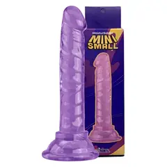 GENERICO - Dildo Consolador Con Chupa Texturizado Morado