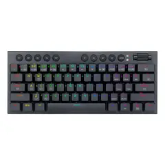 REDRAGON - TECLADO MECÁNICO HORUS MINI PRO K632 NEGRO RGB TRIPLE CONEXIÓN