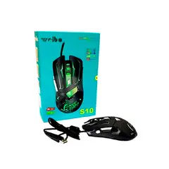 WEIBO - Mouse Gamer Rgb S10 Gaming Usb Color Negro
