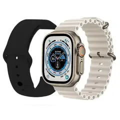 INNOVA - Smartwatch S8 Ultra Infantil Niños Pantalla 45mm Gris Dos Pulsos