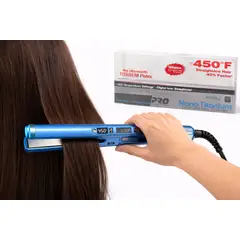 SHEIA - Plancha Alisadora de Titanio Nano Hasta 450°F Calor Uniforme y Rápido