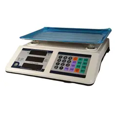 GENERICO - Balanza Báscula Electrónica Peso Digital Gramera Max 40kg Blanco