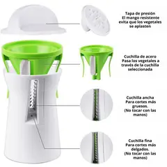 TRIPLE CLEAN - Cortador de verduras en espiral