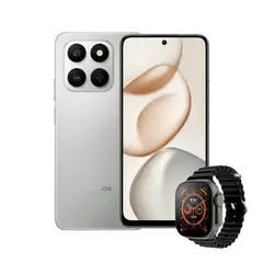 HONOR - Celular 400 Smart 256GB 6+6GB Ram Plateado + Smartwatch