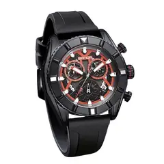 SANDA - Reloj 5309 Negro Fondo Rojo