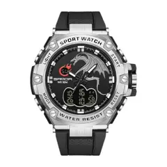 SANDA - Reloj 3171 Plateado Fondo Negro