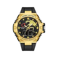 SANDA - Reloj 3171 Negro Fondo Dorado