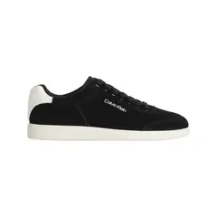 CALVIN KLEIN - Tenis multicolor de corte bajo con textura de gamuza