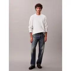 CALVIN KLEIN - Saco beige tejido en punto técnico con cuello semi alto