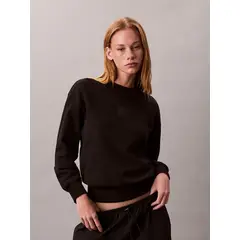 CALVIN KLEIN - Saco negro de felpa de gran calidad