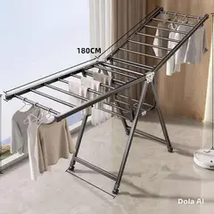 GENERICO - Tendedero De Ropa De Piso Gris oscuro