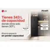 LG - Nevera Bottom Freezer 374 L No Frost Plateada GB37SPVAEVCCLM