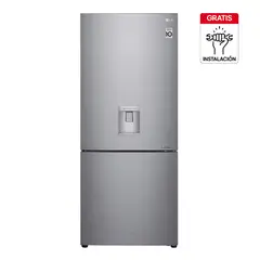 LG - Nevera 420L Congelador Inferior Dispensador agua Smart Inverter No Frost