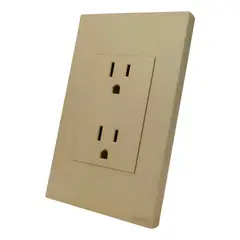 MERCURY - Tomacorriente Doble Golden Luxury