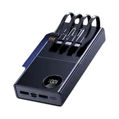 GENERICO - Power Banks 10000mah Bateria Externa Portatil Inalambrica Negro