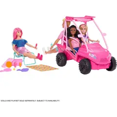 BARBIE - Detectives En La Playa Vehículo Buggy De Playa Colorido