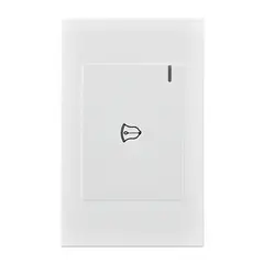 MERCURY - Pulsador Sencillo Blanco Premium White