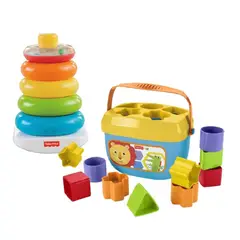 FISHER PRICE - Set Juegos Didacticos Infantil Encajar Y Apilar