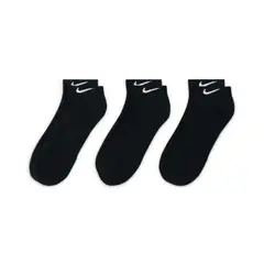 NIKE - Medias Everyday Cush Low 3Pr - Hombre-Negro
