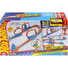 HOT WHEELS - Pista De Track Creator 3 En 1 Azul Naranja