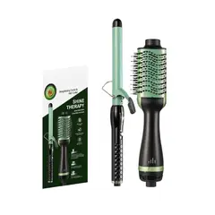 SHEIA - Cepillo de Aire Caliente y Tenaza Rizadora 2 en 1