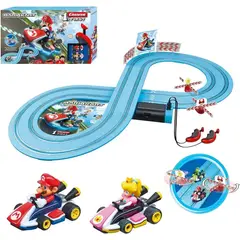 JAKKS PACIFIC - Pista Carrera Firs Pista De Carreras Mariokart Mario Vs Peach Azul
