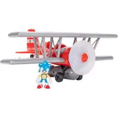 MOOSE TOYS - Juguete Sonic The Hedgehog Avión Biplano Tornado Figura Rojo