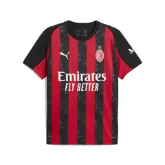 PUMA - Camiseta Deportiva Original Acm Home Jersey Rojo Hombre