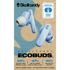 SKULLCANDY - Audífonos Ecobuds Tw In Ear Glacier Color Celeste Luz Agua