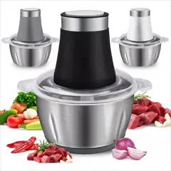 WAER - Molino De Carne Verduras Y Granos Eléctrico Picador De Acero