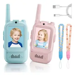CHINA GLAZE - Walkie Talkies De Juguete Con Video Para Niños Paquete X2