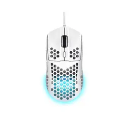 TRUST - Mouse Gxt 928w Helox Gamer Alambrico Blanco