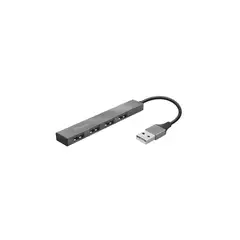 TRUST - Hub Halyx USB 2.0 de aluminio