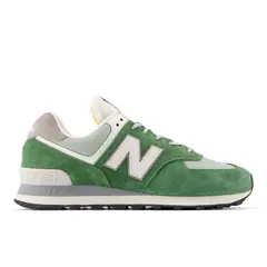NEW BALANCE - Tenis 574 Hombre-Verde/Blanco