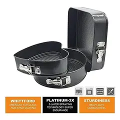 GENERICO - Conjunto de Moldes Repostería de 3 Piezas para Tortas Hornear Antiadherentes y Desmontables