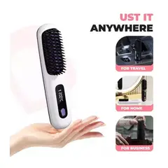 GENERICO - Cepillo Alisador Portatil para Cabello con Carga Usb