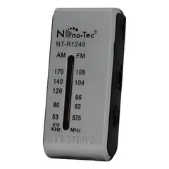 GENERICO - Mini Radio Fm Conector 35mm Auriculares Pilas Aa Portátil