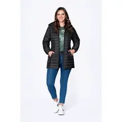 LEC LEE - Chaqueta Acolchada para Mujer VerdeXL